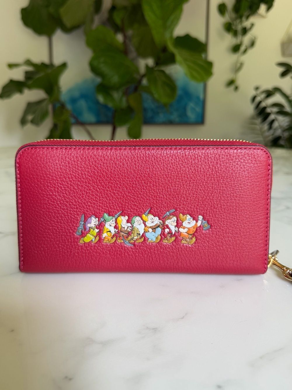 NWT Disney X Coach Long Zip Around Wallet w/Who Is The Fairest One Of All Motif - Picture 4 of 14